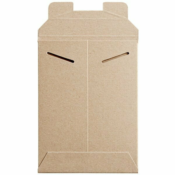 Lavex Stayflats Kraft Tab-Locking Rigid Mailer #1, 100PK 442SF1SFK